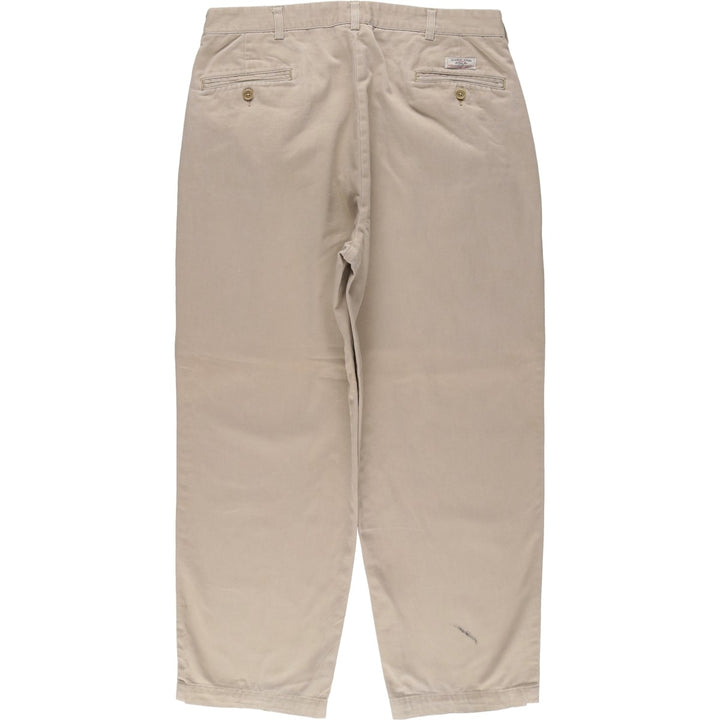 Ralph Lauren POLO by Ralph Lauren Two-pleat Chino Pants for Men, W35 cotton Beige type Vintage Second Hand