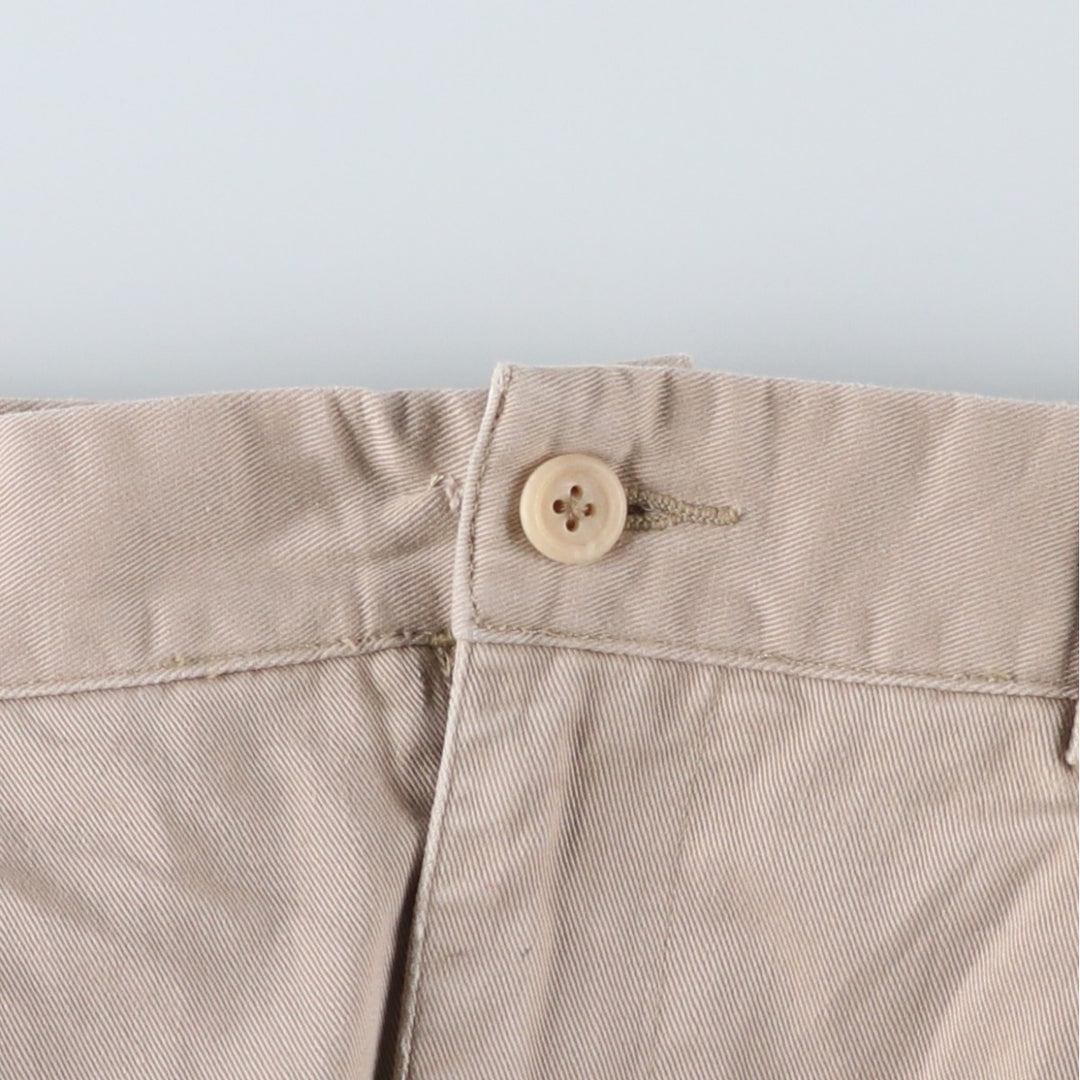 Ralph Lauren POLO by Ralph Lauren Two-pleat Chino Pants for Men, W35 cotton Beige type Vintage Second Hand