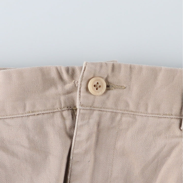 Ralph Lauren POLO by Ralph Lauren Two-pleat Chino Pants for Men, W35 cotton Beige type Vintage Second Hand