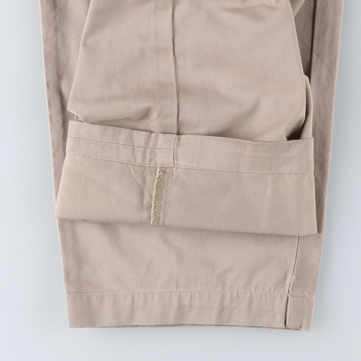 Ralph Lauren POLO by Ralph Lauren Two-pleat Chino Pants for Men, W35 cotton Beige type Vintage Second Hand