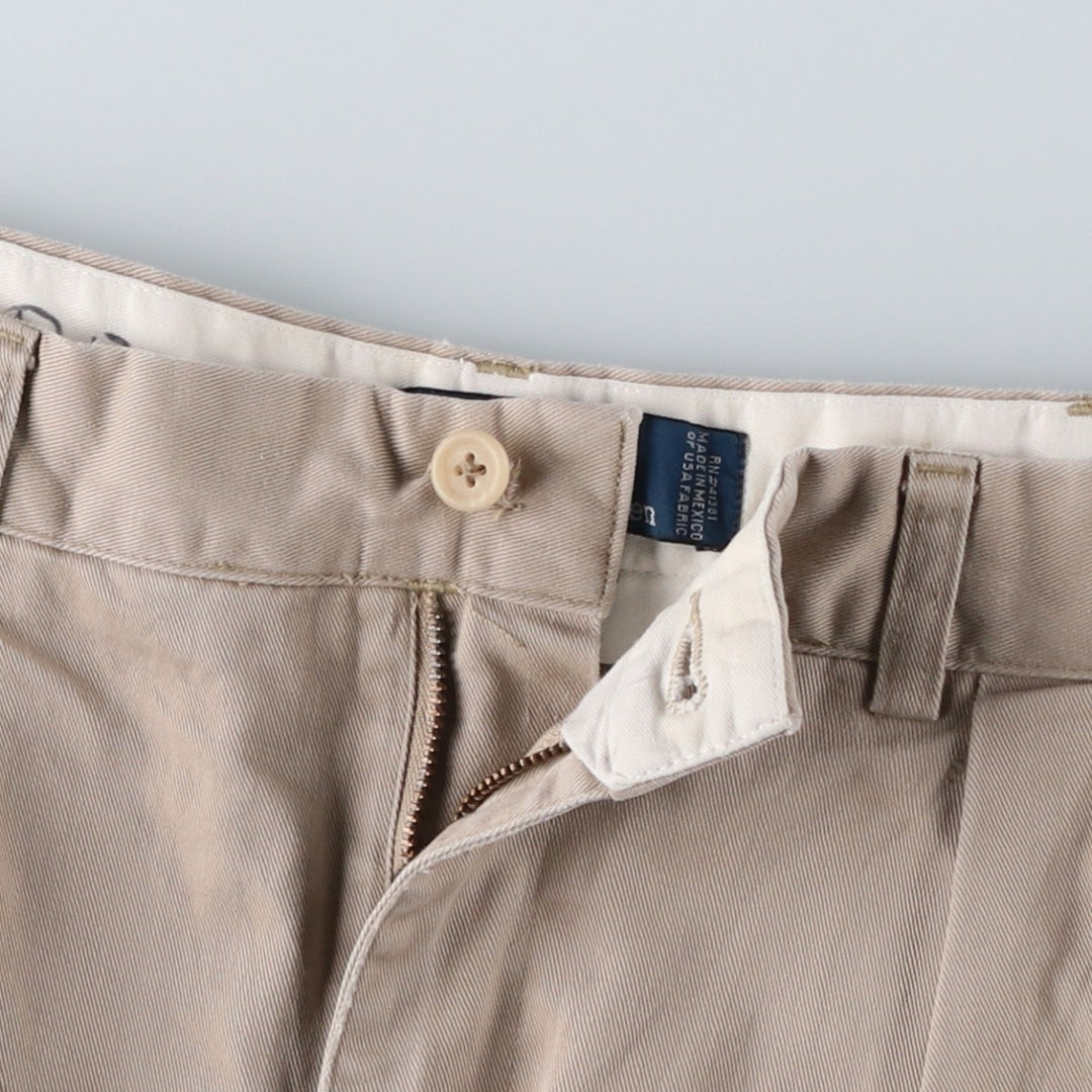 Ralph Lauren POLO by Ralph Lauren Two-pleat Chino Pants for Men, W35 cotton Beige type Vintage Second Hand