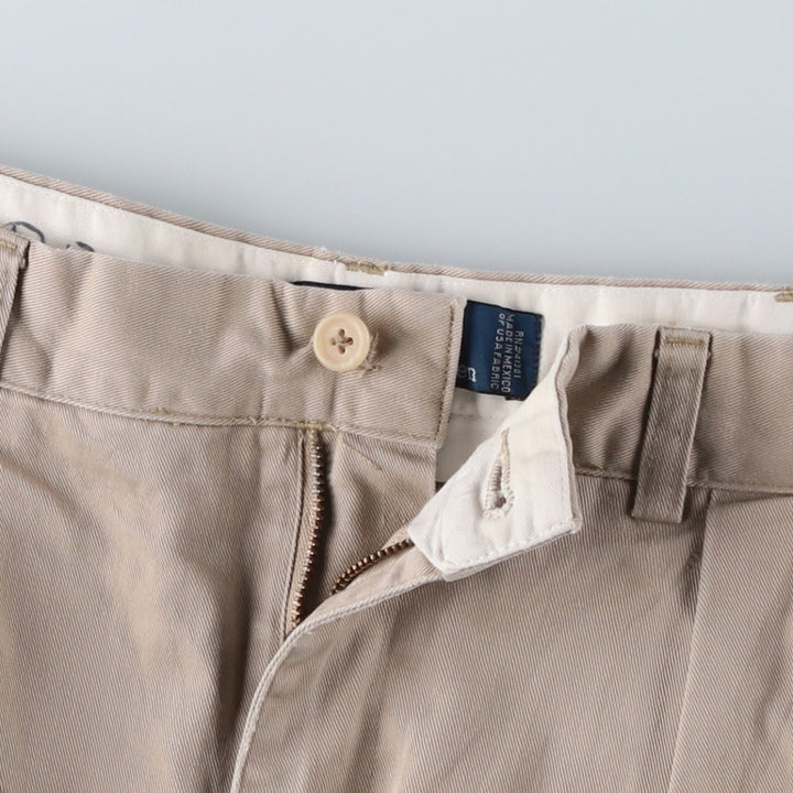 Ralph Lauren POLO by Ralph Lauren Two-pleat Chino Pants for Men, W35 cotton Beige type Vintage Second Hand