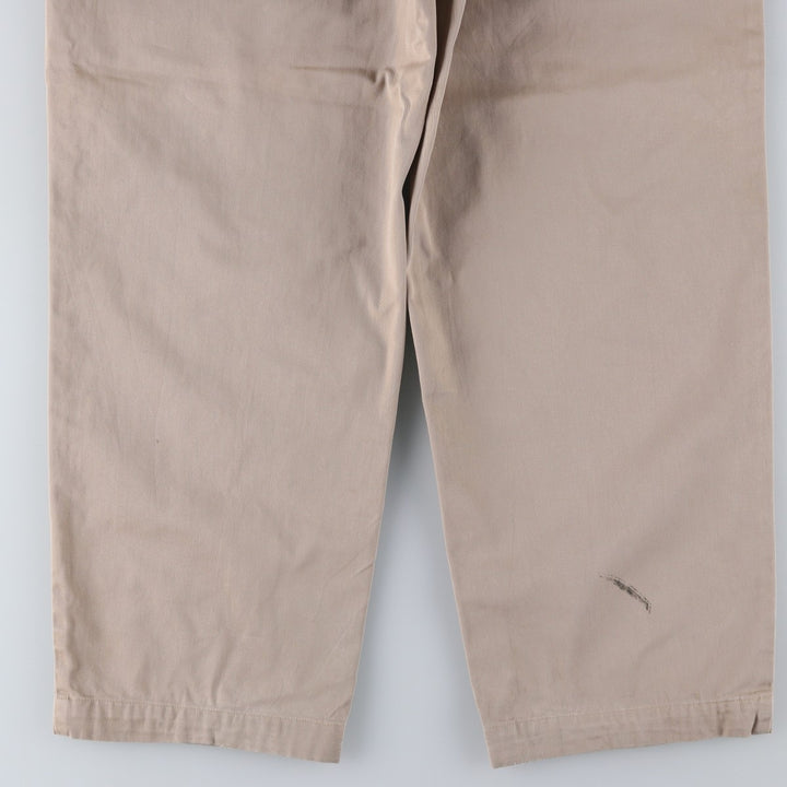 Ralph Lauren POLO by Ralph Lauren Two-pleat Chino Pants for Men, W35 cotton Beige type Vintage Second Hand
