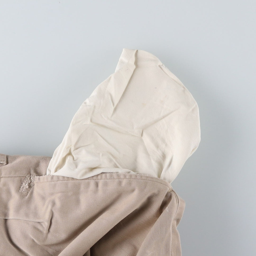 Ralph Lauren POLO by Ralph Lauren Two-pleat Chino Pants for Men, W35 cotton Beige type Vintage Second Hand