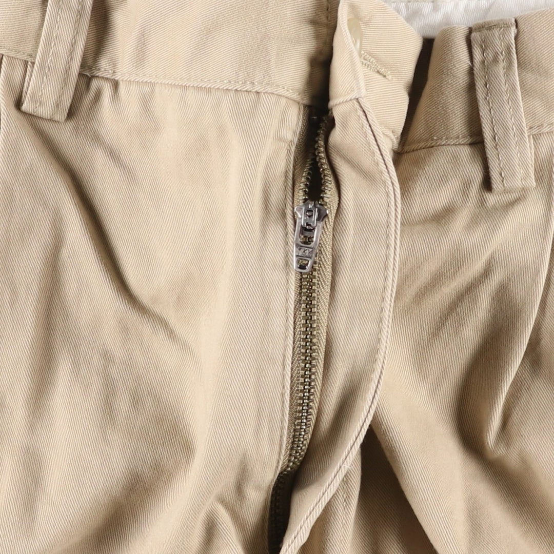 Ralph Lauren POLO by Ralph Lauren Two-pleat Chino Pants for Men, W34 equivalent cotton Beige type Vintage Second Hand