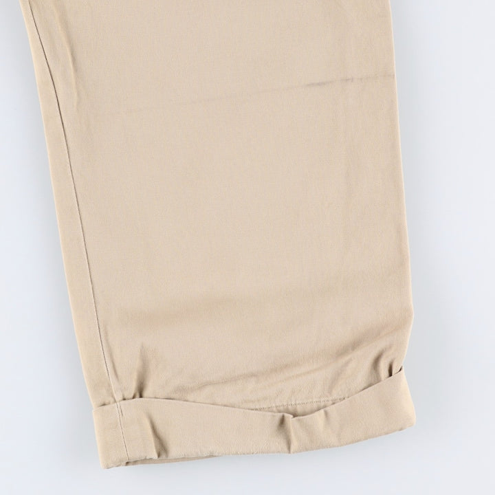 Ralph Lauren POLO by Ralph Lauren Two-pleat Chino Pants for Men, W34 equivalent cotton Beige type Vintage Second Hand