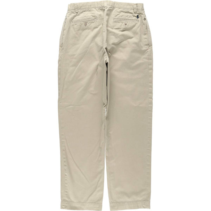 Ralph Lauren POLO by Ralph Lauren ETHAN PANT Two-pleat Chino Pants Men's Size W32 cotton Beige type Vintage Second Hand