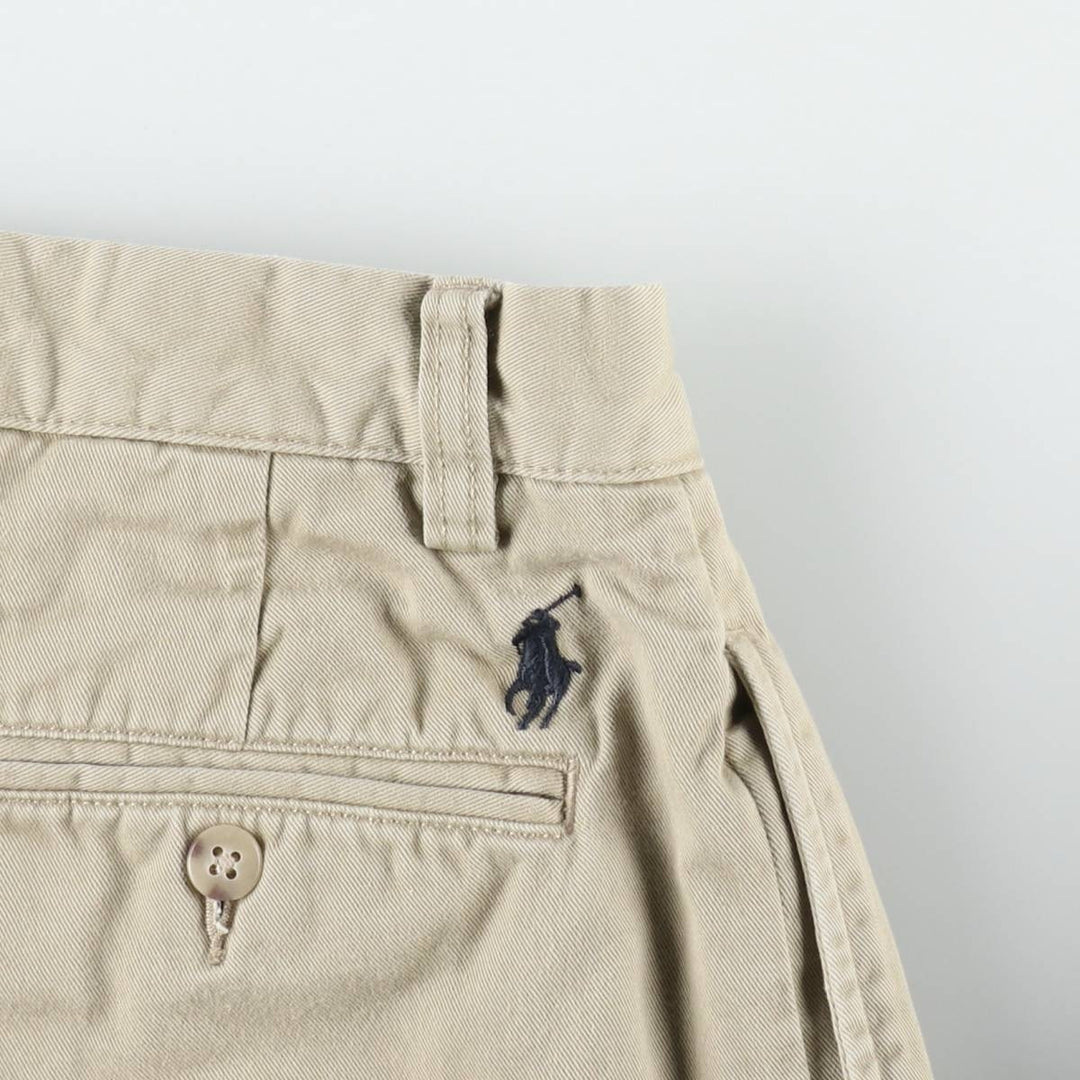 Ralph Lauren POLO by Ralph Lauren ETHAN PANT Two-pleat Chino Pants Men's Size W32 cotton Beige type Vintage Second Hand