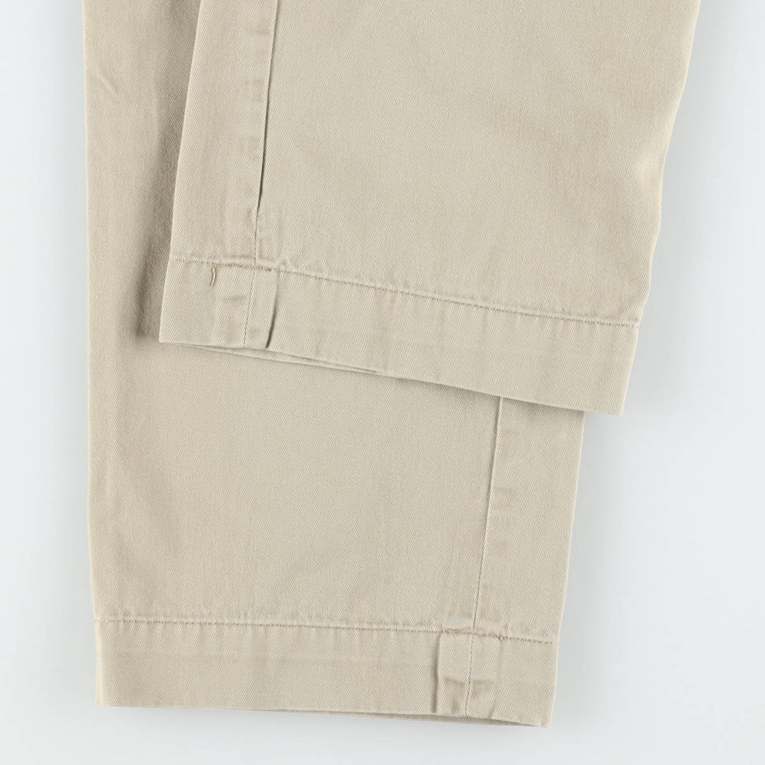 Ralph Lauren POLO by Ralph Lauren ETHAN PANT Two-pleat Chino Pants Men's Size W32 cotton Beige type Vintage Second Hand