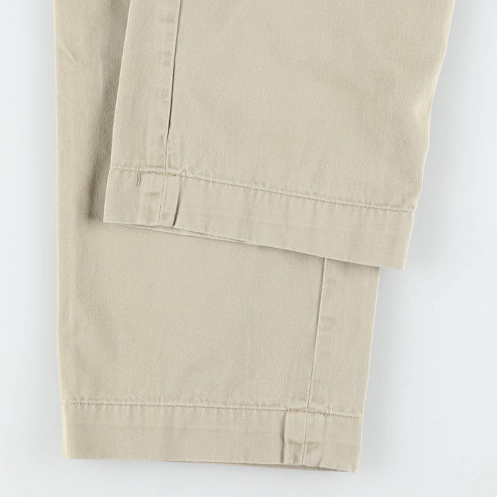 Ralph Lauren POLO by Ralph Lauren ETHAN PANT Two-pleat Chino Pants Men's Size W32 cotton Beige type Vintage Second Hand
