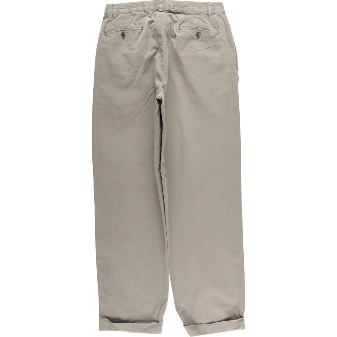 Ralph Lauren POLO by Ralph Lauren HAMMOND PANT, two-pleat chino pants, men's, W33 equivalent cotton gray type Vintage Second Hand