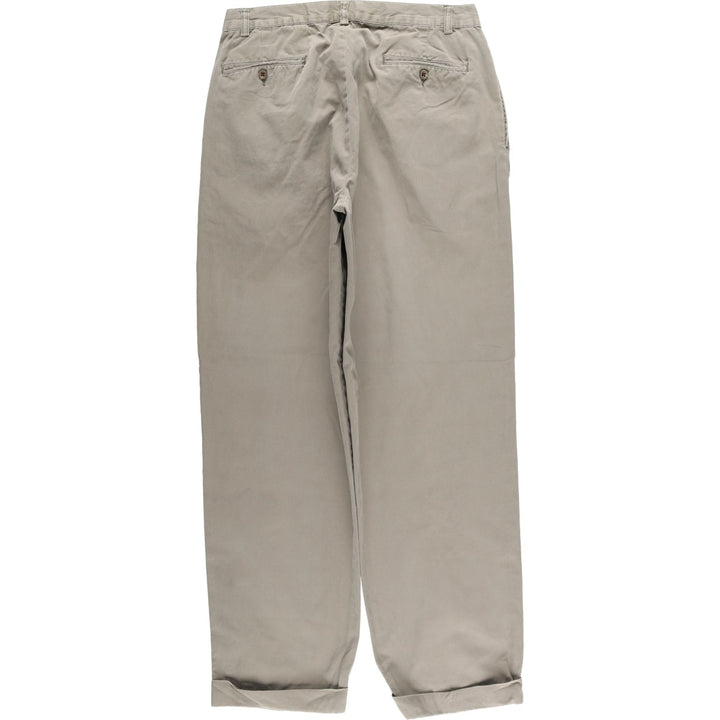 Ralph Lauren POLO by Ralph Lauren HAMMOND PANT, two-pleat chino pants, men's, W33 equivalent cotton gray type Vintage Second Hand