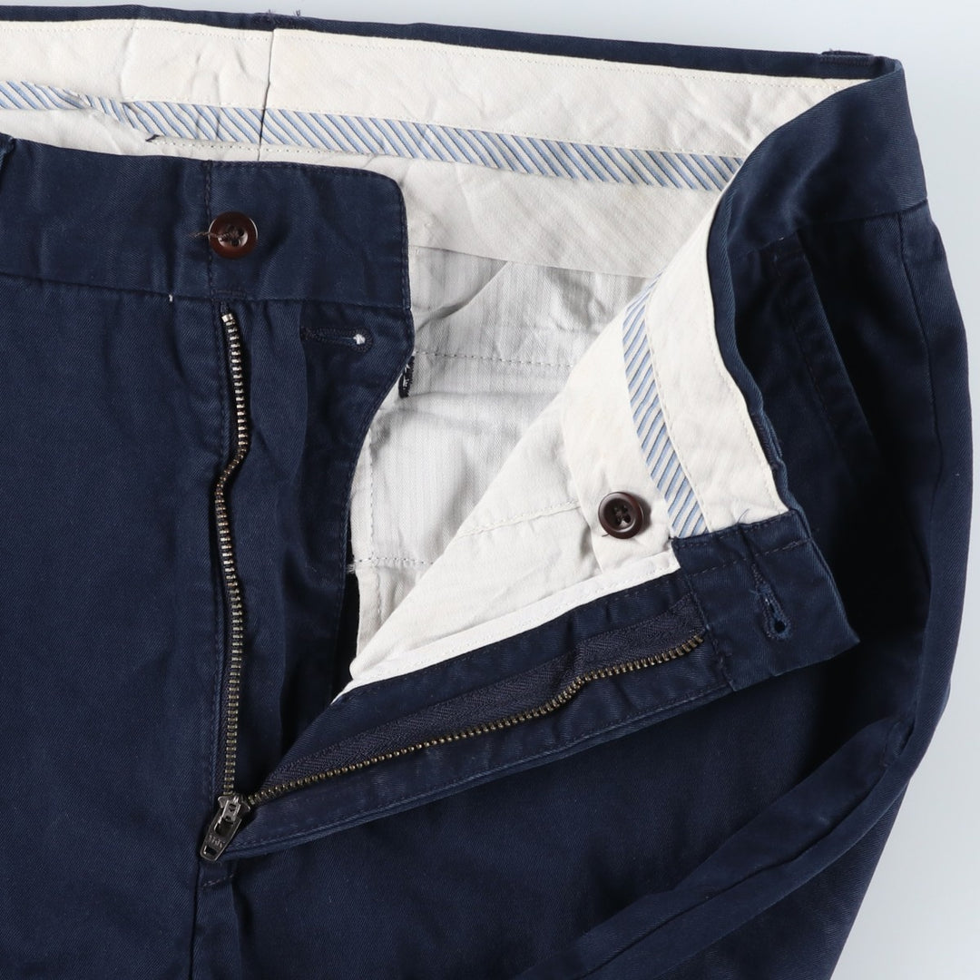 Ralph Lauren POLO by Ralph Lauren GI PANT Chino Pants, Men's W33 (approx.) cotton navy blue type Vintage Second Hand