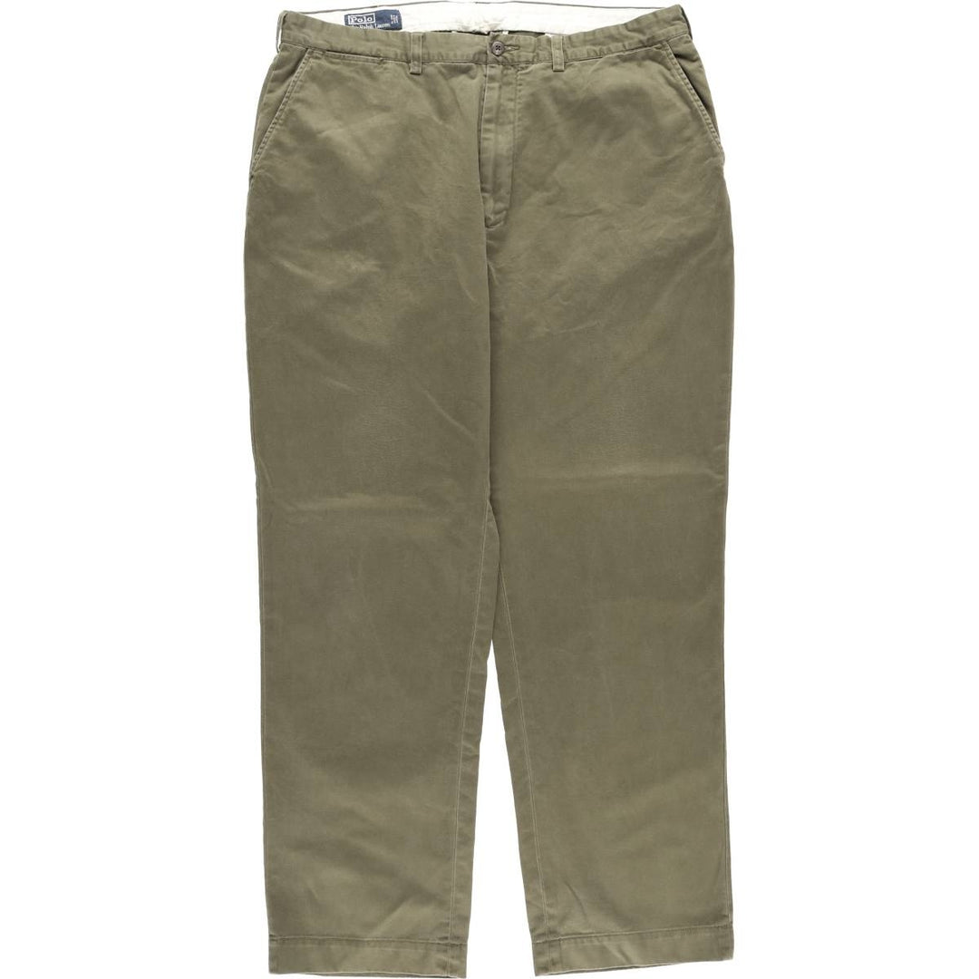 Ralph Lauren POLO by Ralph Lauren PROSPECT PANT chino pants, men's size W37 cotton Khaki type sage green Vintage Second Hand