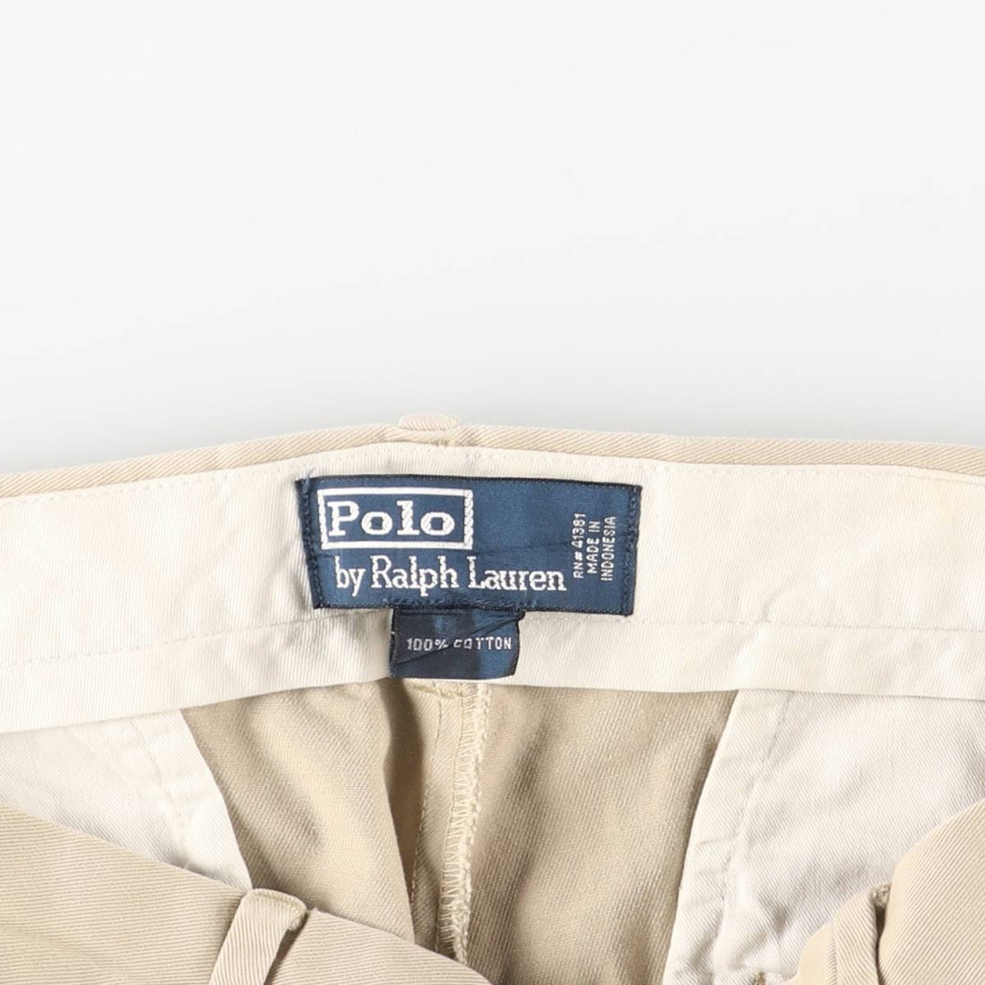 Ralph Lauren POLO by Ralph Lauren Chino Pants Men's W33 equivalent cotton Beige type Vintage Second Hand