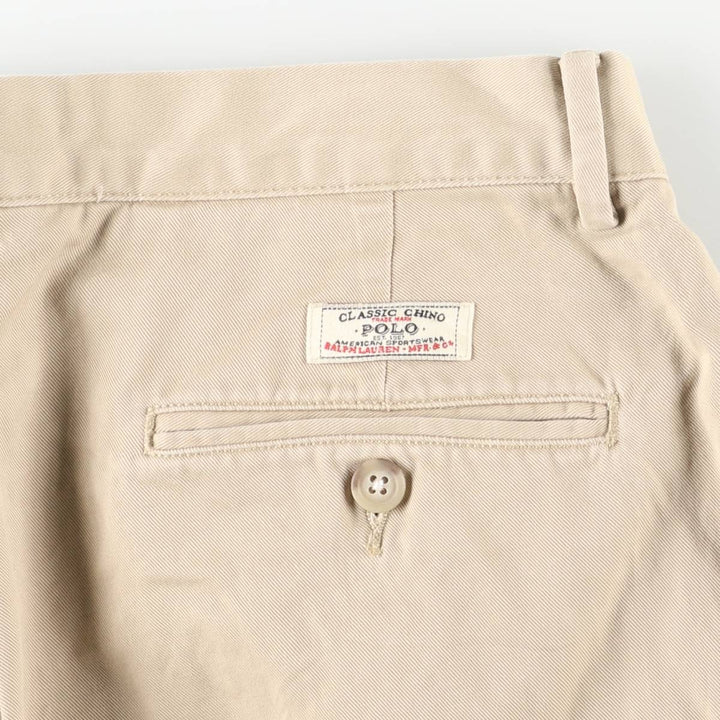 Ralph Lauren POLO by Ralph Lauren Chino Pants Men's W33 equivalent cotton Beige type Vintage Second Hand