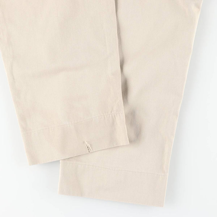 Ralph Lauren POLO by Ralph Lauren HAMMOND PANT, two-pleat chino pants, men's, W32 equivalent cotton Beige type Vintage Second Hand