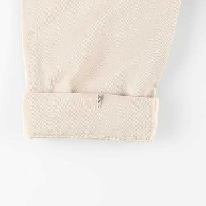 Ralph Lauren POLO by Ralph Lauren HAMMOND PANT, two-pleat chino pants, men's, W32 equivalent cotton Beige type Vintage Second Hand