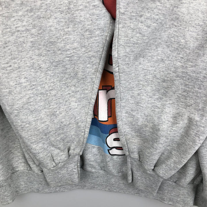 Big size 90'S Looney Tunes character sweatshirt/trainer, women's size XXXXL equivalent. cotton gray type Vintage Second Hand