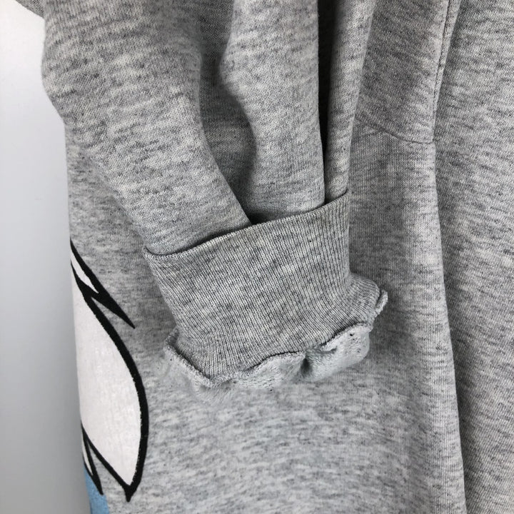 Big size 90'S Looney Tunes character sweatshirt/trainer, women's size XXXXL equivalent. cotton gray type Vintage Second Hand