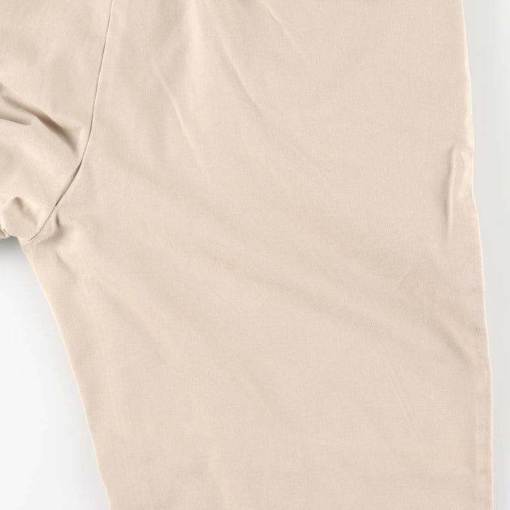 Ralph Lauren Polo Ralph Lauren Two-Pleat Chino Pants, Made in USA, Men's Size W36 (approx.) cotton Beige type Vintage Second Hand