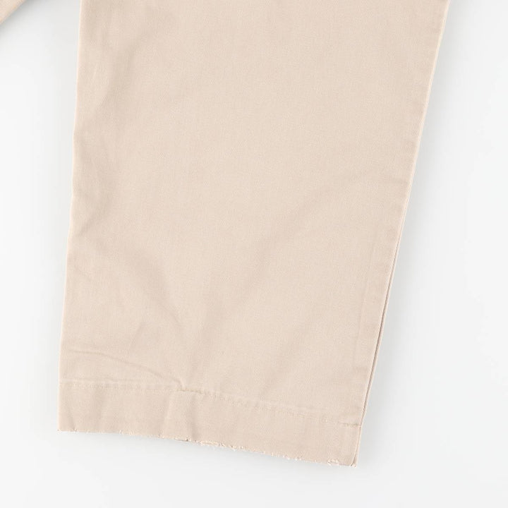 Ralph Lauren Polo Ralph Lauren Two-Pleat Chino Pants, Made in USA, Men's Size W36 (approx.) cotton Beige type Vintage Second Hand