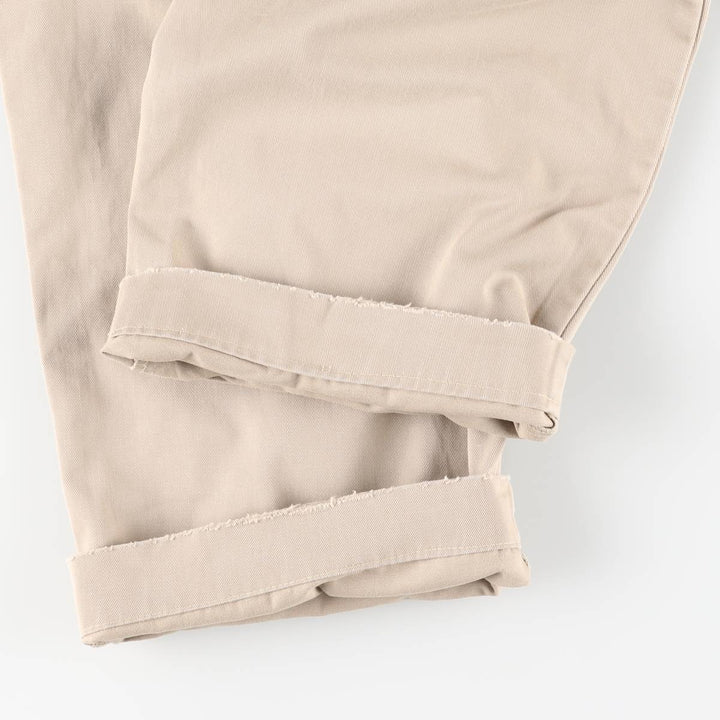 Ralph Lauren Polo Ralph Lauren Two-Pleat Chino Pants, Made in USA, Men's Size W36 (approx.) cotton Beige type Vintage Second Hand