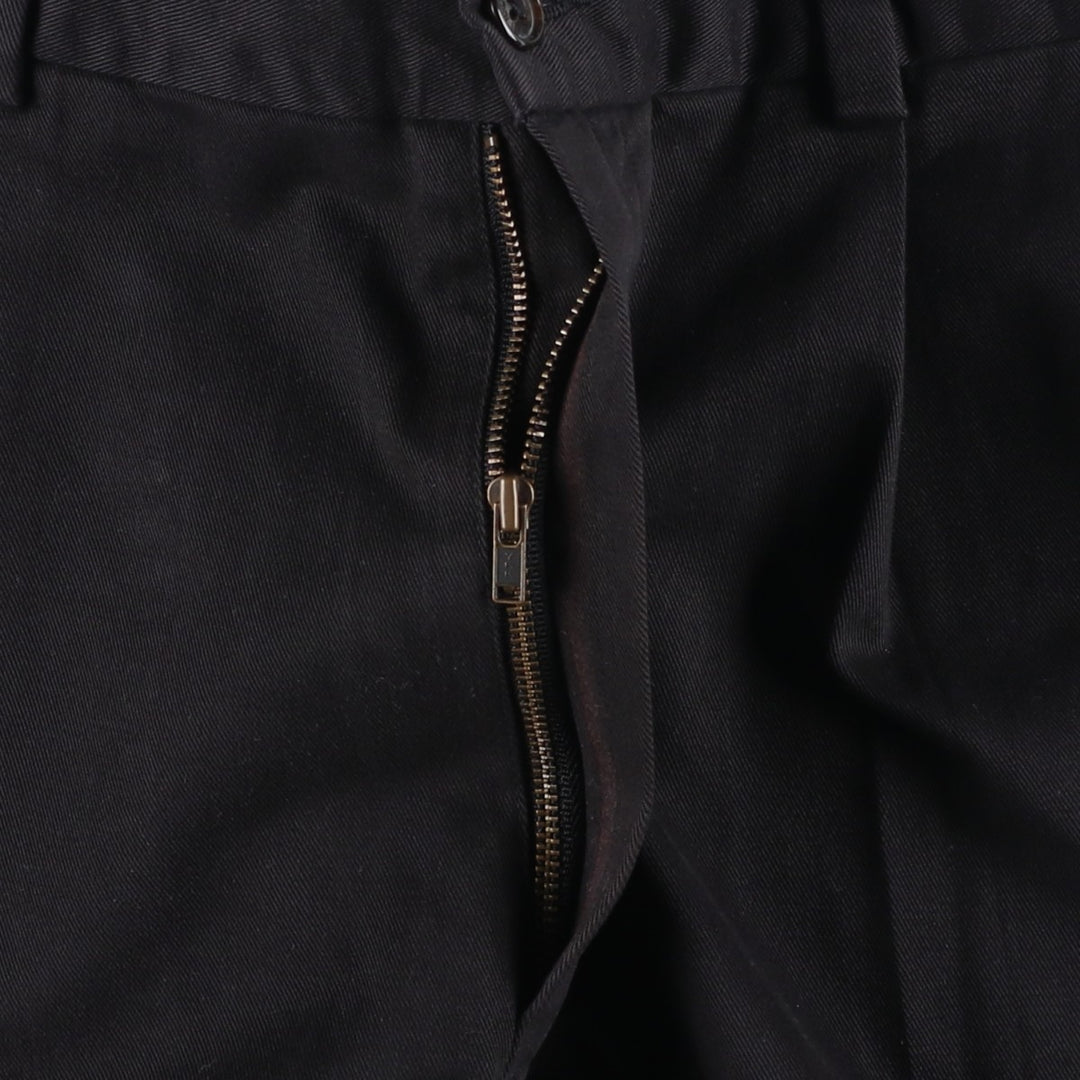 Brooks Brothers 346 Two-Pleat Chino Pants, Men's Size W32 (approx.) cotton black type Vintage Second Hand