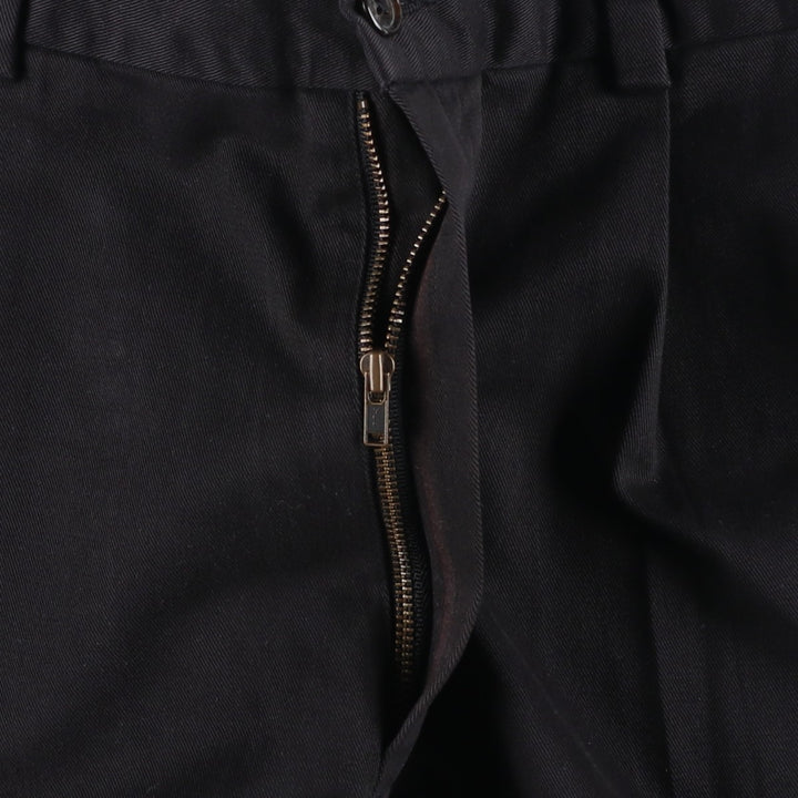 Brooks Brothers 346 Two-Pleat Chino Pants, Men's Size W32 (approx.) cotton black type Vintage Second Hand
