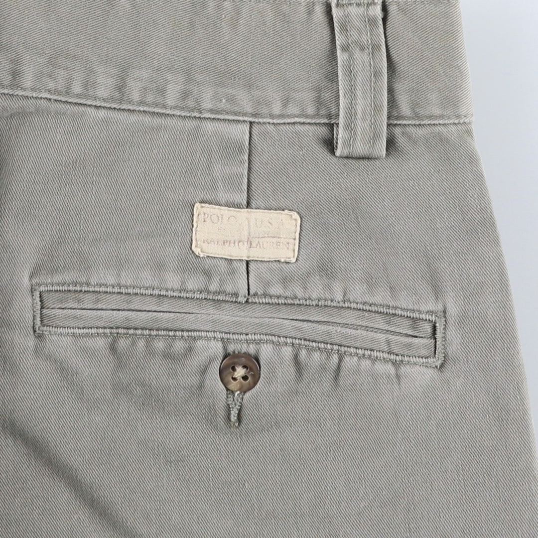 Ralph Lauren POLO by Ralph Lauren Chino Pants Men's W34 equivalent cotton Khaki type beige Vintage Second Hand