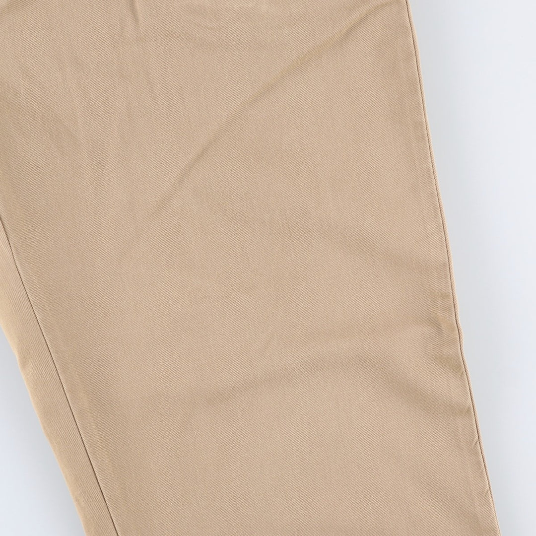 Ralph Lauren Polo by Ralph Lauren Two-Pleat Chino Pants, Men's Size W34 (approx.) cotton Beige type Vintage Second Hand