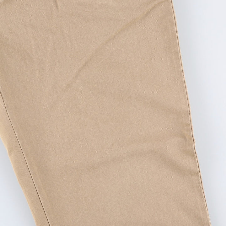 Ralph Lauren Polo by Ralph Lauren Two-Pleat Chino Pants, Men's Size W34 (approx.) cotton Beige type Vintage Second Hand