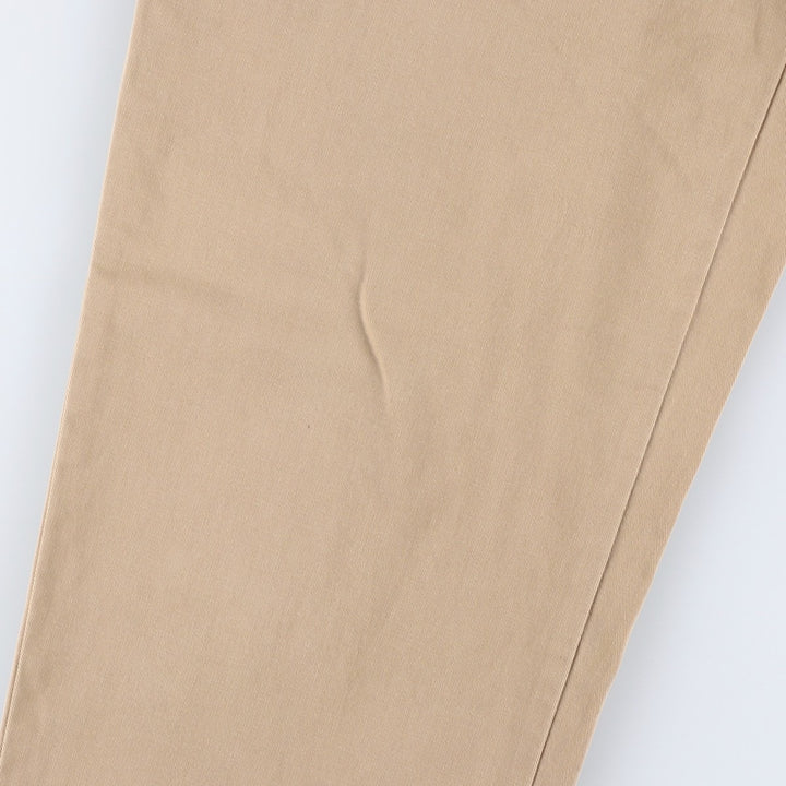 Ralph Lauren Polo by Ralph Lauren Two-Pleat Chino Pants, Men's Size W34 (approx.) cotton Beige type Vintage Second Hand