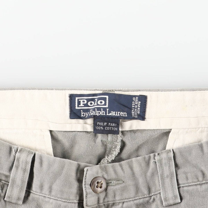 Ralph Lauren POLO by Ralph Lauren PHILIP PANT Chino Pants, Men's W32 equivalent. cotton Beige type Vintage Second Hand
