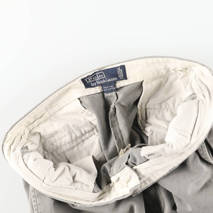 Ralph Lauren POLO by Ralph Lauren PHILIP PANT Chino Pants, Men's W32 equivalent. cotton Beige type Vintage Second Hand