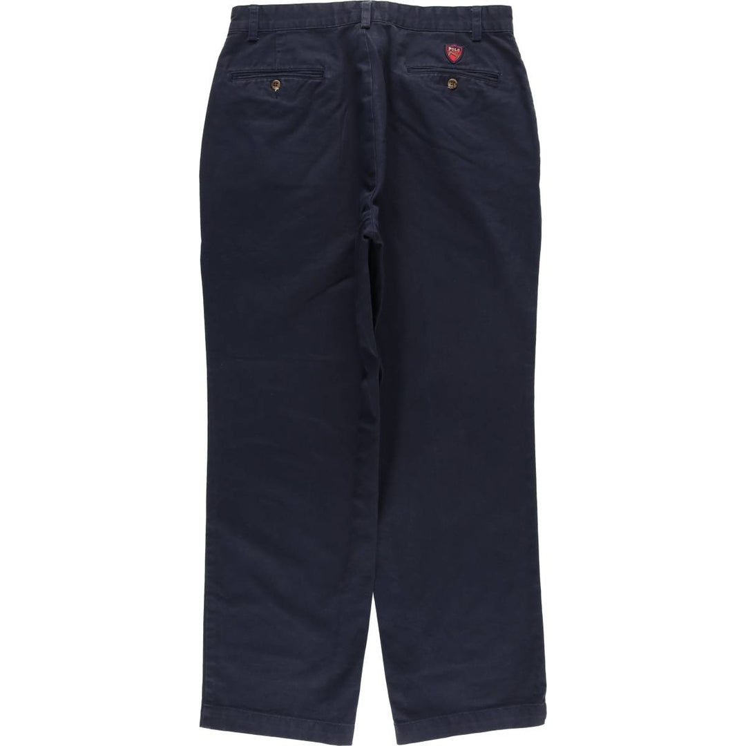 Ralph Lauren POLO GOLF Chino Pants, Men's Size W33 (approx.) cotton navy blue type Vintage Second Hand