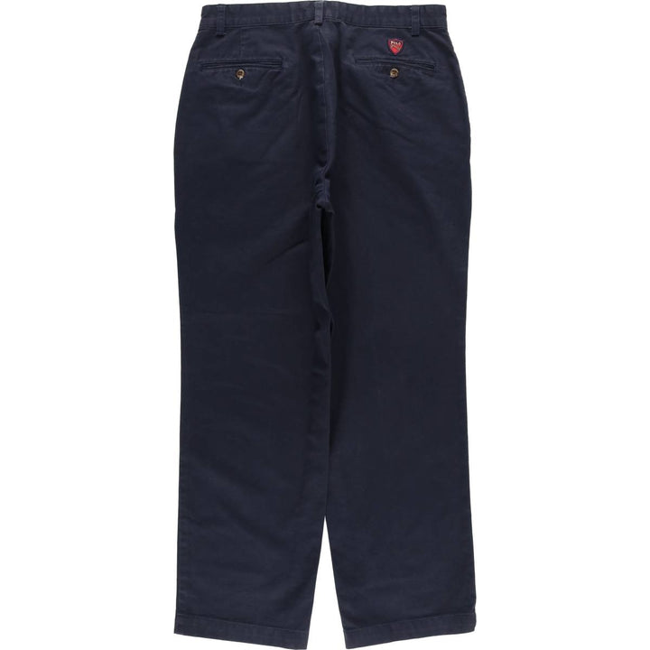 Ralph Lauren POLO GOLF Chino Pants, Men's Size W33 (approx.) cotton navy blue type Vintage Second Hand