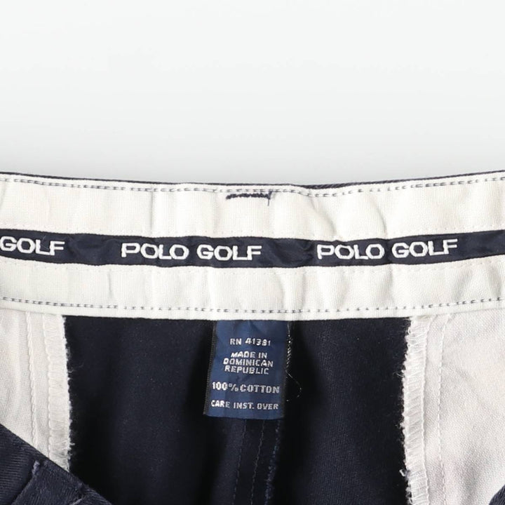 Ralph Lauren POLO GOLF Chino Pants, Men's Size W33 (approx.) cotton navy blue type Vintage Second Hand