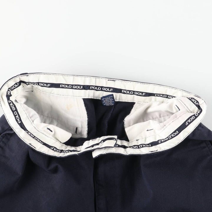 Ralph Lauren POLO GOLF Chino Pants, Men's Size W33 (approx.) cotton navy blue type Vintage Second Hand