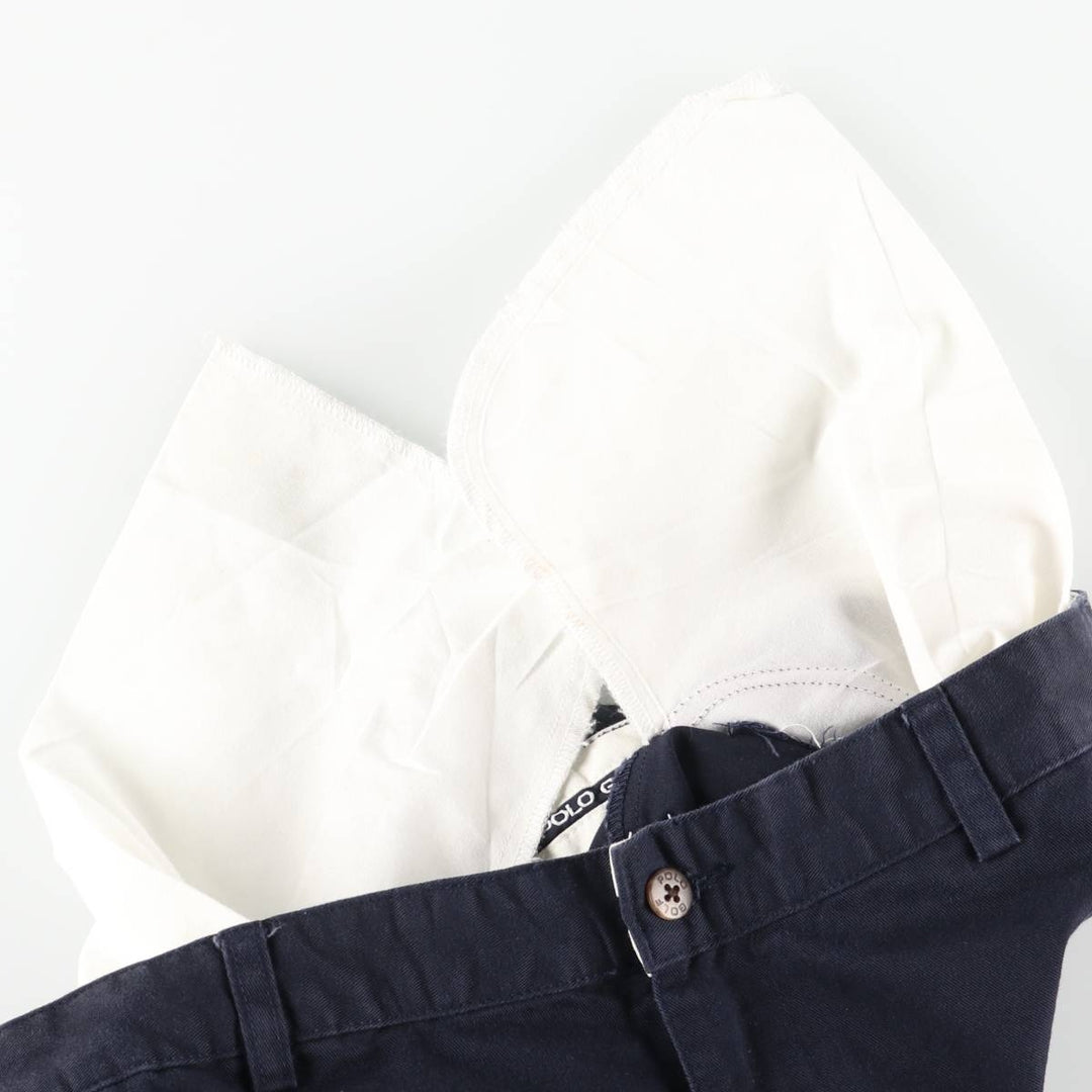 Ralph Lauren POLO GOLF Chino Pants, Men's Size W33 (approx.) cotton navy blue type Vintage Second Hand
