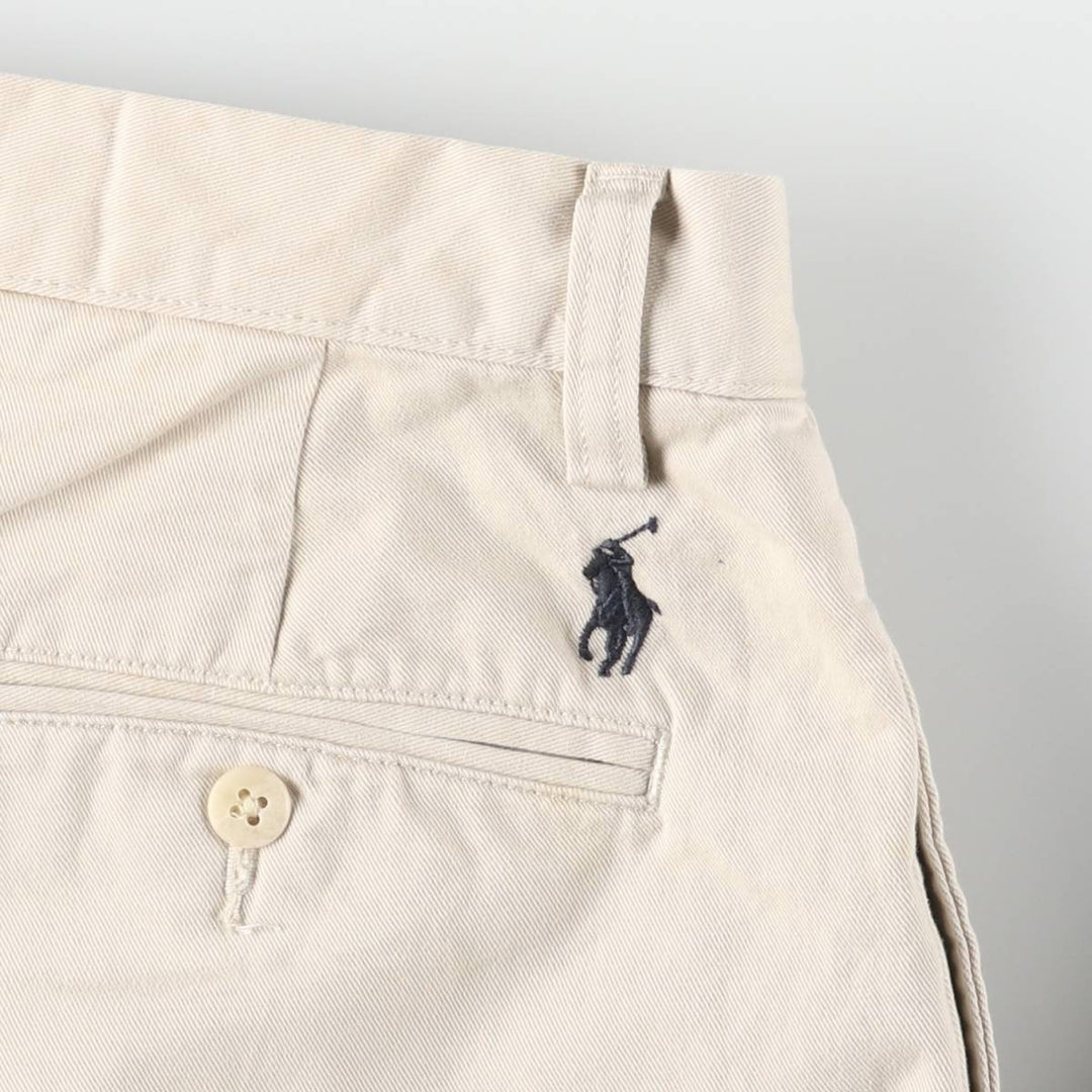 Ralph Lauren POLO by Ralph Lauren Two-pleat Chino Pants for Men, W32 equivalent cotton Beige type Vintage Second Hand
