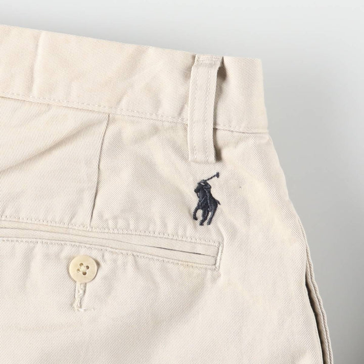 Ralph Lauren POLO by Ralph Lauren Two-pleat Chino Pants for Men, W32 equivalent cotton Beige type Vintage Second Hand