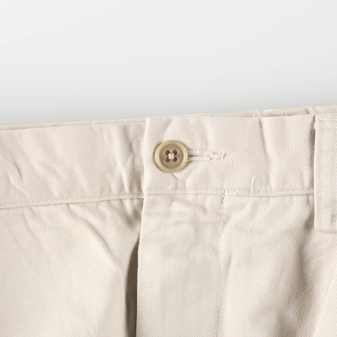 Ralph Lauren POLO by Ralph Lauren Two-pleat Chino Pants for Men, W32 equivalent cotton Beige type Vintage Second Hand
