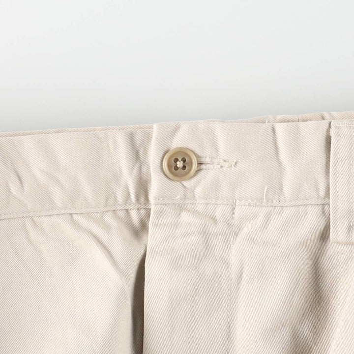 Ralph Lauren POLO by Ralph Lauren Two-pleat Chino Pants for Men, W32 equivalent cotton Beige type Vintage Second Hand
