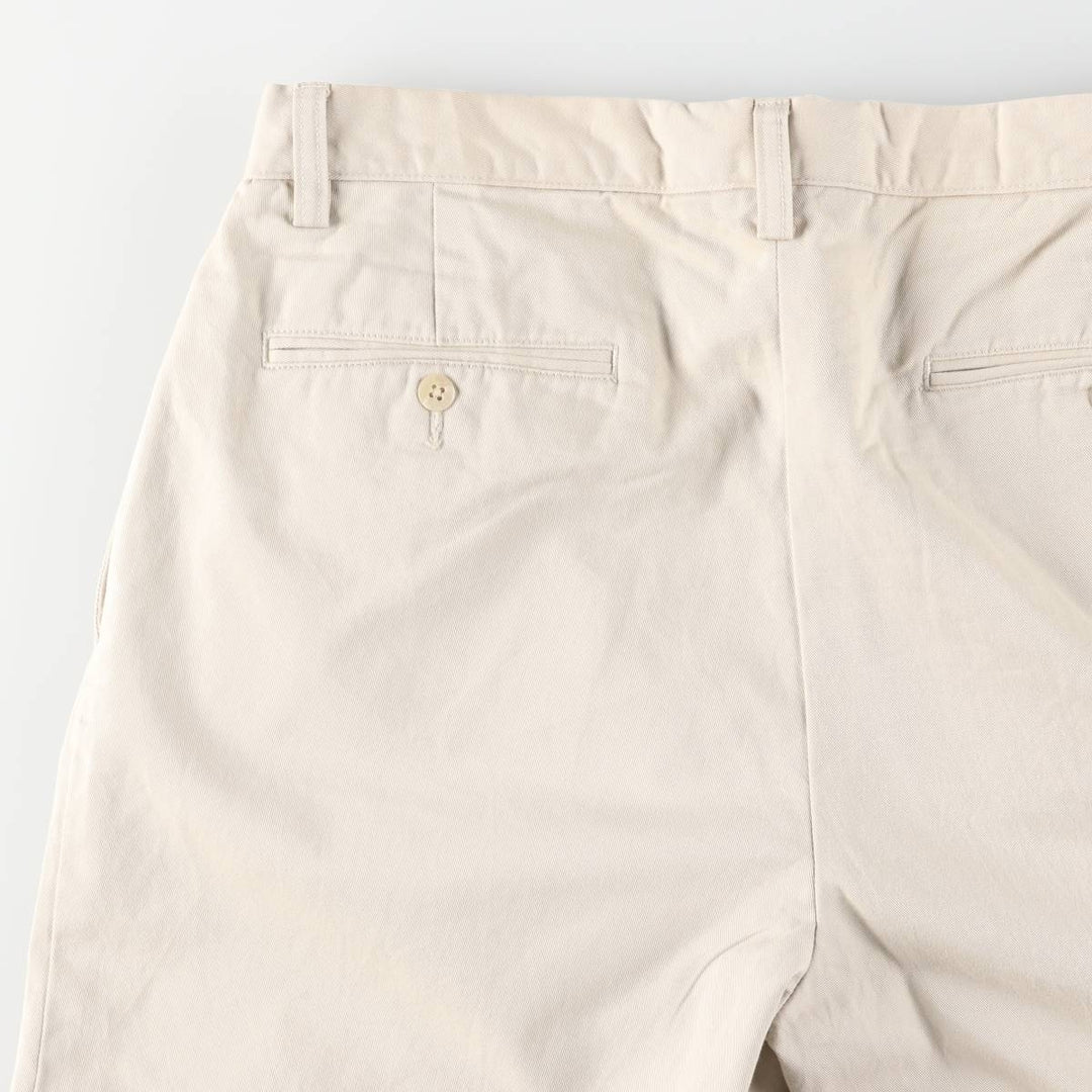 Ralph Lauren POLO by Ralph Lauren Two-pleat Chino Pants for Men, W32 equivalent cotton Beige type Vintage Second Hand