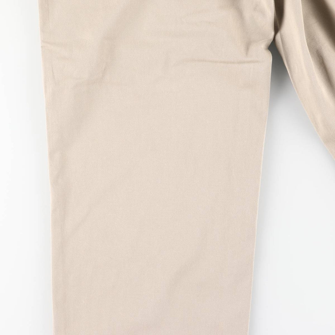 Ralph Lauren POLO by Ralph Lauren ANDREW PANT Two-pleat chino pants for men, equivalent to W34 cotton beige type brown Vintage Second Hand