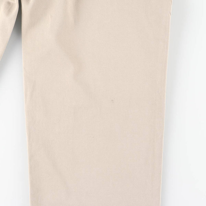 Ralph Lauren POLO by Ralph Lauren ANDREW PANT Two-pleat chino pants for men, equivalent to W34 cotton beige type brown Vintage Second Hand