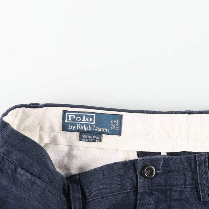 Ralph Lauren POLO by Ralph Lauren PRESTON PANT, Men's Chino Pants, Size W33 cotton navy blue type Vintage Second Hand