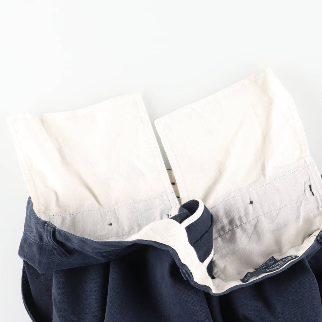 Ralph Lauren POLO by Ralph Lauren PRESTON PANT, Men's Chino Pants, Size W33 cotton navy blue type Vintage Second Hand