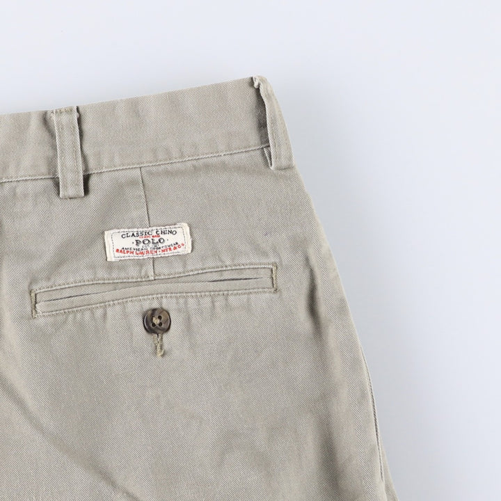 Ralph Lauren POLO by Ralph Lauren HAMMOND PANT Chino pants for men, equivalent to w34 cotton Beige type Vintage Second Hand